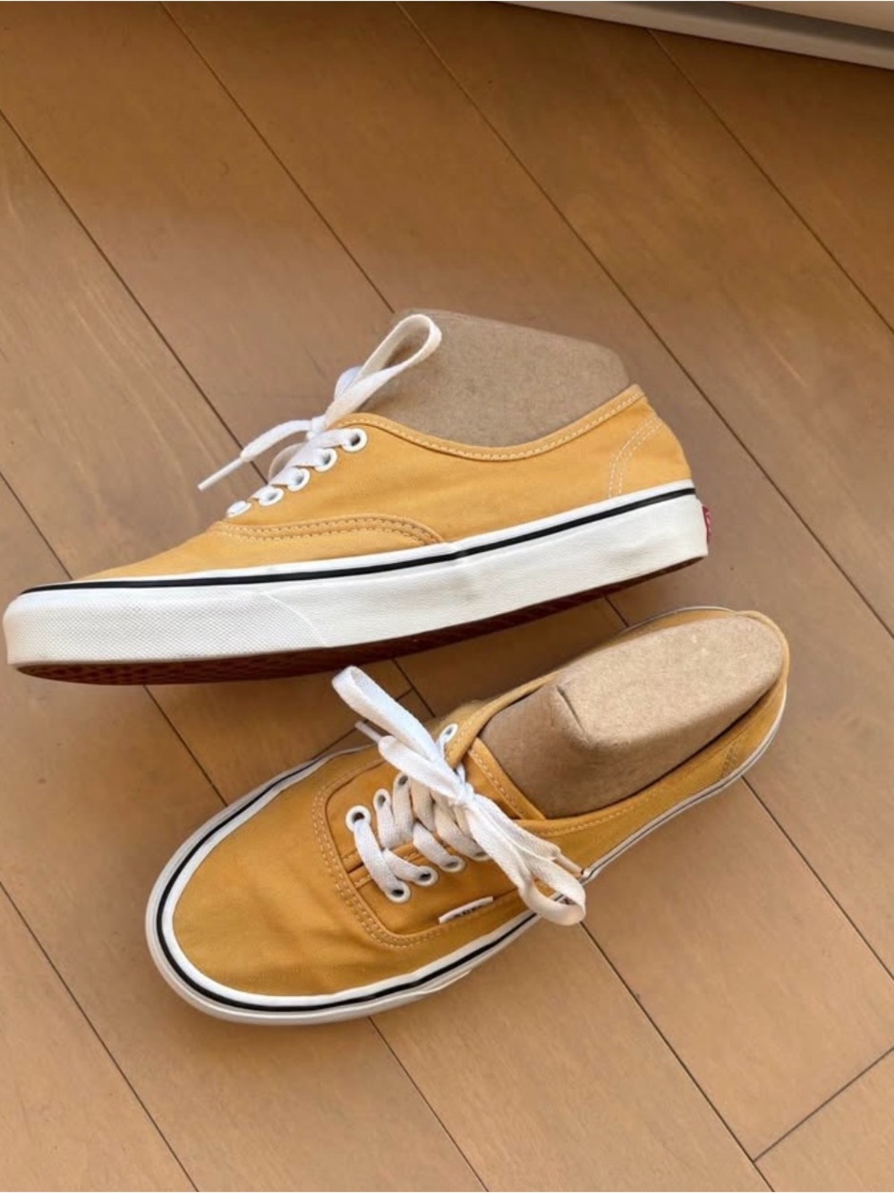 Custom Yellow Vans Authentic Shoe